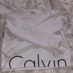 Calvin Klein white long sleeve